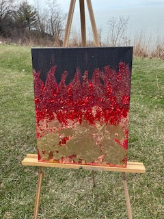 Fire & Foil Canvas