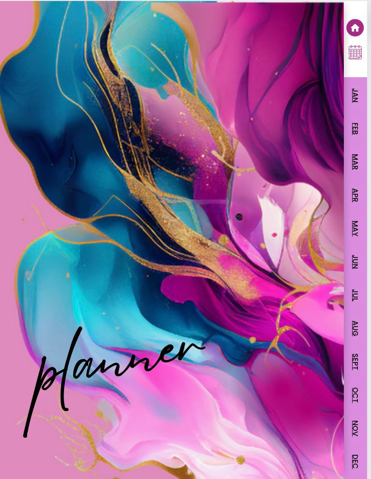 Digital Daily Hyperlinked Journal - Pink