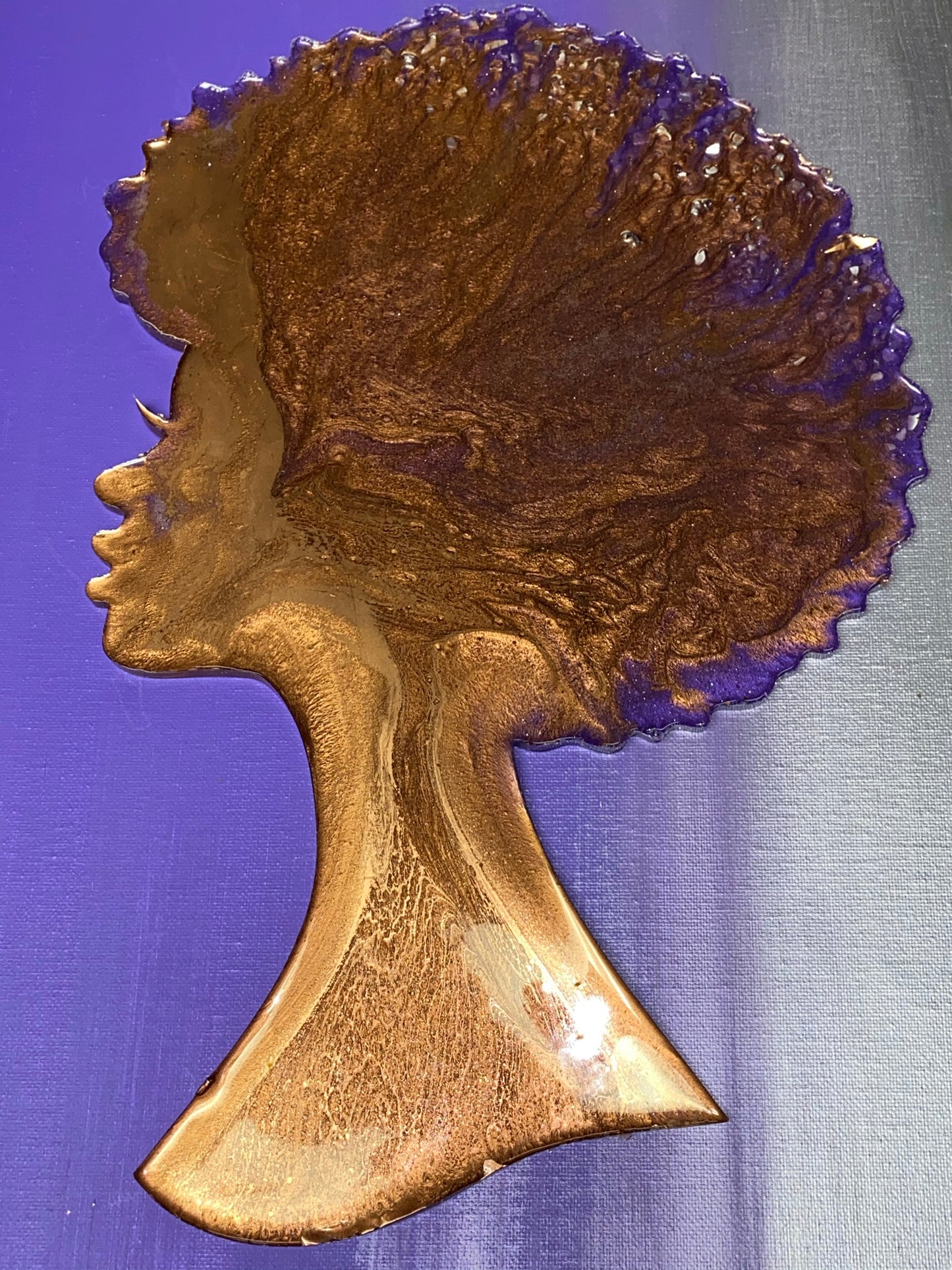 3D Female Silhouette on Canvas