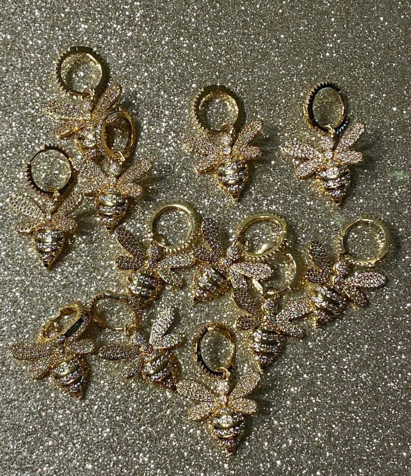 Honeybee Charm Earrings