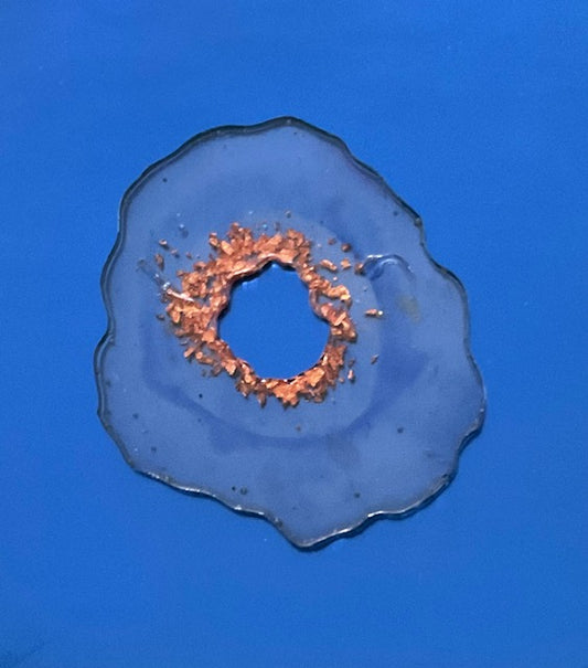 Blue Geode Agate Coaster