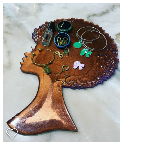 Female Copper Dresser Tray