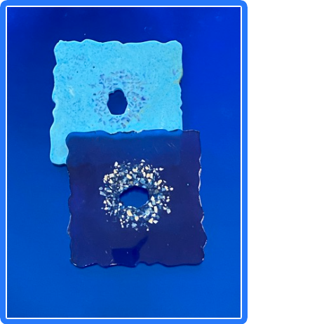 Square Geode Agate Coaster Set